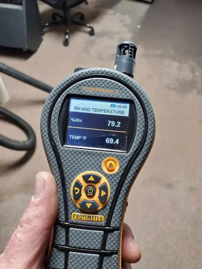 Moisture meter humidity assessment for Fire & Smoke Damage Restoration in DeLand