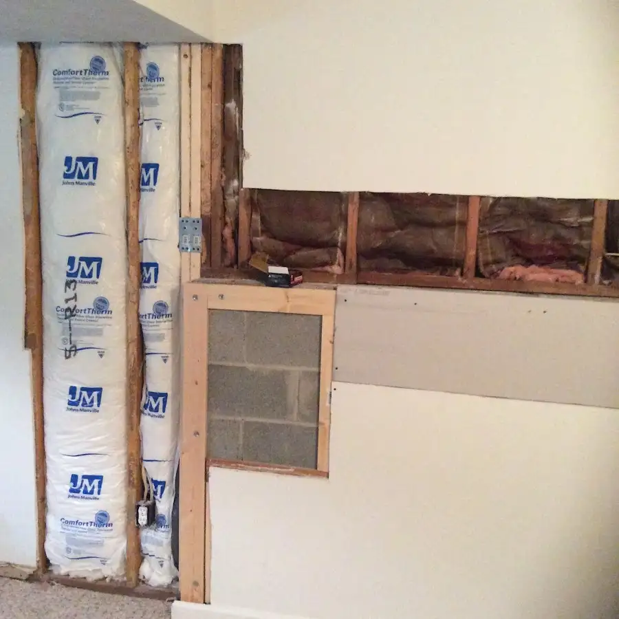Wall insulation replacement during Odor Removal & Deodorization in DeLand
